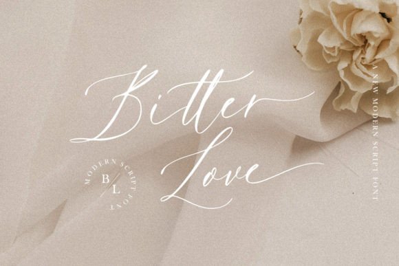 Bitter Love: Elegant Calligraphy for Modern Design