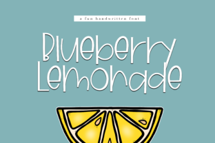 Blueberry Lemonade: A Fresh Handwritten Font for Creative Projects