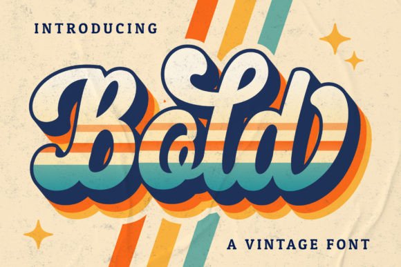 Bold Script: A Vintage Typeface for Timeless Designs