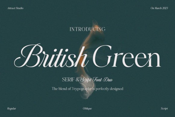 British Green: A Font Duo for Elegant and Versatile Design