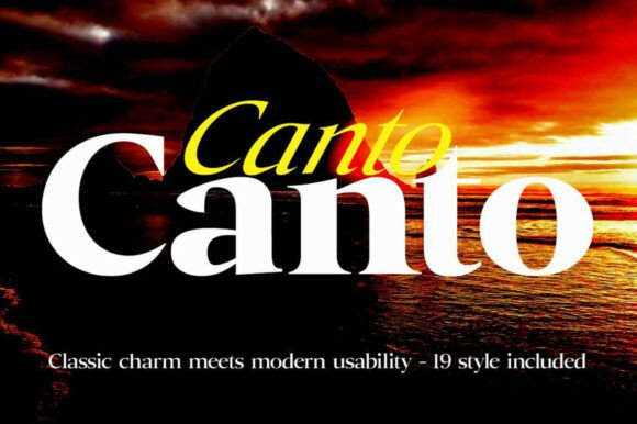 Canto: A Monumental Serif for Timeless Design
