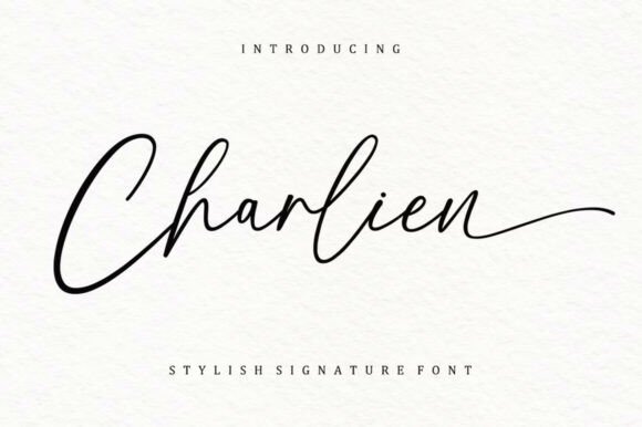 Charlien: A Signature Script Font for Elegant Designs