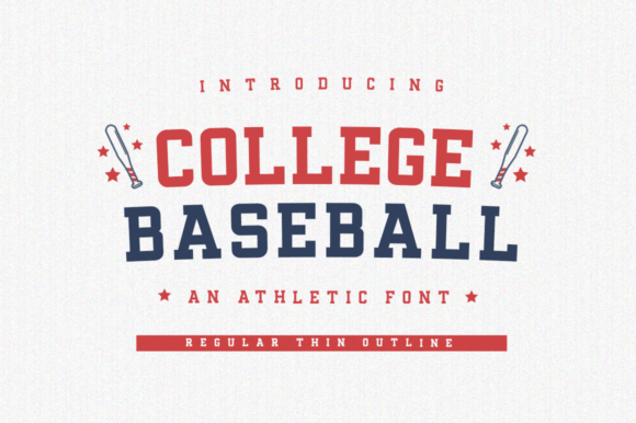 College Baseball: The Perfect Athletic Font for Your Designs