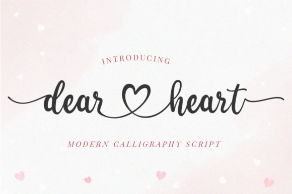 Dear Heart: A Romantic Script for Elegant Designs