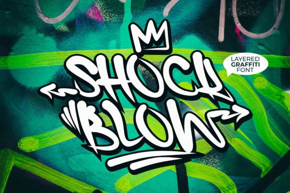 Discover Shock Blow: Your New Bold Graffiti Font