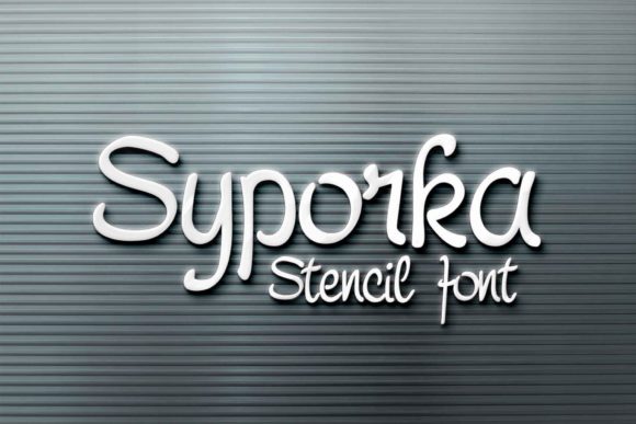 Discover Syporka: A Unique Stencil Font for Modern Design