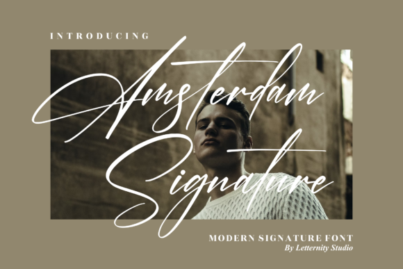 Discover the Charm of Amsterdam Signature Font