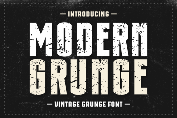 Discover the Modern Grunge Typeface for Edgy Design