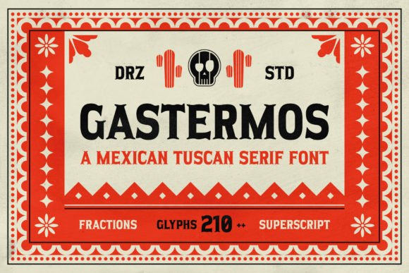 Gastermos: A Vintage Mexican Serif Font