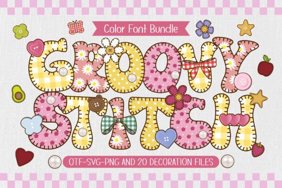Groovy Stitch: A Playful Font with Cozy Craft Appeal
