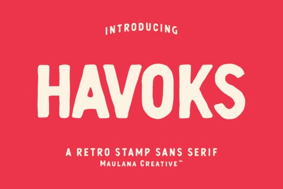 Havoks: Your Go-To Fun, Retro Sans Serif Font
