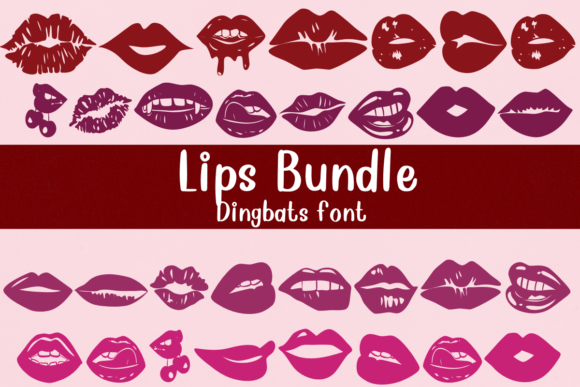 Lips Bundle: The Playful Display Font for Creative Design