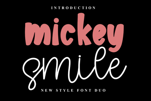 Mickey Smile: A Festive Typeface for Joyful Designs