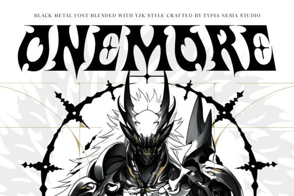 Onemore: The Dark & Grunge Display Font with Y2K Flair