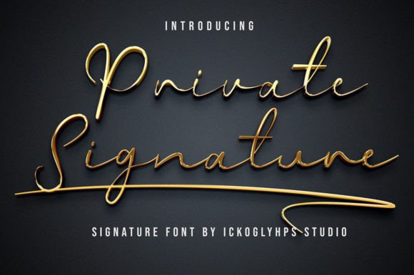 Private Signature: A Versatile Handwritten Font for Modern Designs