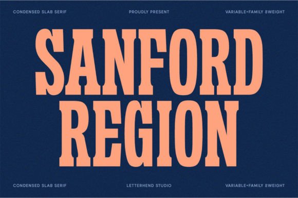 Sanford Region: A Strong Slab Serif for Modern Design