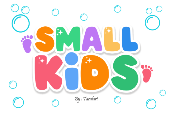 Small Kids: A Bubbly Typeface for Playful Designs